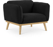 Nolita Boucle Fabric Upholstered Chair in Black - 159Black-C