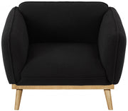 Nolita Boucle Fabric Upholstered Chair in Black - 159Black-C