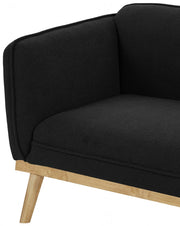 Nolita Boucle Fabric Upholstered Chair in Black - 159Black-C