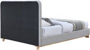 Nolita Linen Textured Fabric Full Bed Grey - Gate FurnitureFull Bed