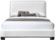 Nolita Linen Textured Fabric King Bed Cream - Gate FurnitureKing Bed