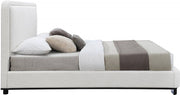 Nolita Linen Textured Fabric King Bed Cream - Gate FurnitureKing Bed