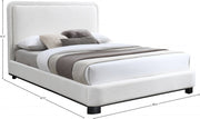 Nolita Linen Textured Fabric King Bed Cream - Gate FurnitureKing Bed