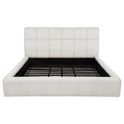 Nollet 48-inch Upholstered Eastern King Platform Bed Cream - 315917CRMKE