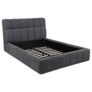 Nollet 48-inch Upholstered Queen Panel Platform Bed Grey - 315917GRYQ