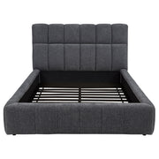 Nollet 48-inch Upholstered Queen Panel Platform Bed Grey - 315917GRYQ