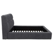Nollet 48-inch Upholstered Queen Panel Platform Bed Grey - 315917GRYQ