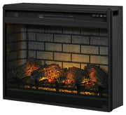 Noorbrook Black XL TV Stand w/Fireplace Option - Gate FurnitureTV Stand