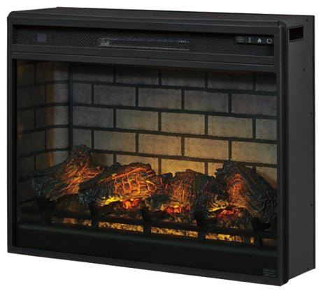 Noorbrook Black XL TV Stand w/Fireplace Option - Gate FurnitureTV Stand
