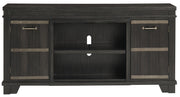Noorbrook Black XL TV Stand w/Fireplace Option - Gate FurnitureTV Stand