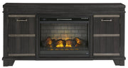 Noorbrook Black XL TV Stand w/Fireplace Option - Gate FurnitureTV Stand