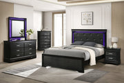 Nora Black King 5 Piece - NORA-BK-K-5PC