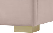 Nora Velvet King Bed Pink - Gate FurnitureKing Bed