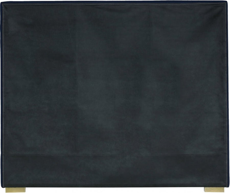 Nora Velvet Queen Bed Blue - Gate FurnitureQueen Bed