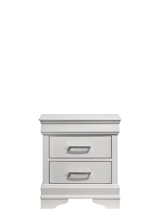Nora White Nightstand - NORA-WH-NS