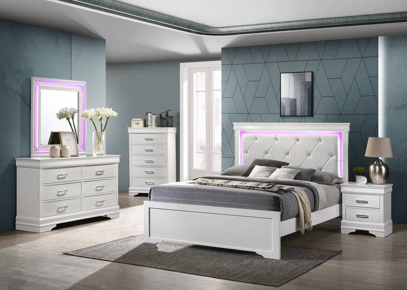 Nora White Queen 4 Piece - NORA-WT-Q-4PC