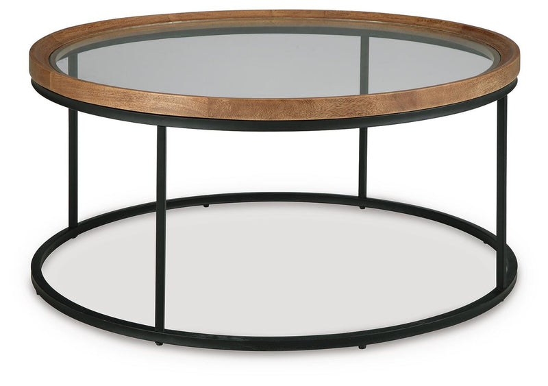 Noraluna Medium Brown Coffee Table - T502-8