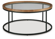Noraluna Medium Brown Coffee Table - T502-8