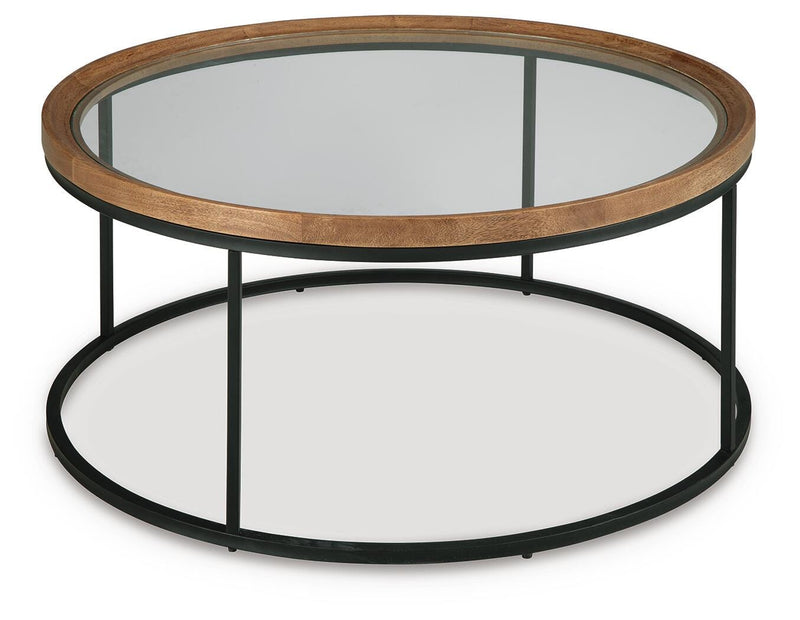 Noraluna Medium Brown Coffee Table - T502-8