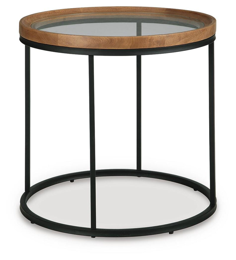 Noraluna Medium Brown End Table - T502-6