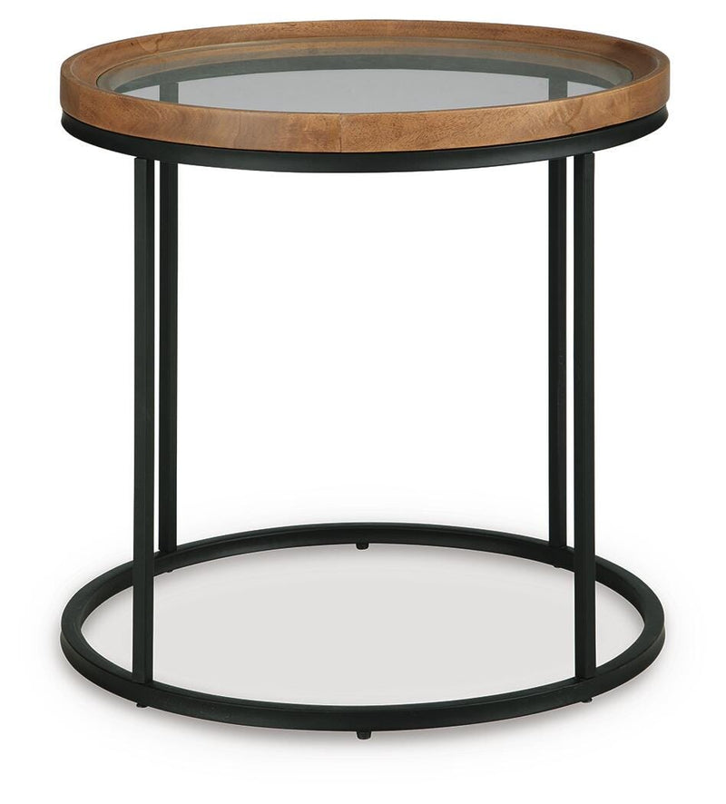 Noraluna Medium Brown End Table - T502-6