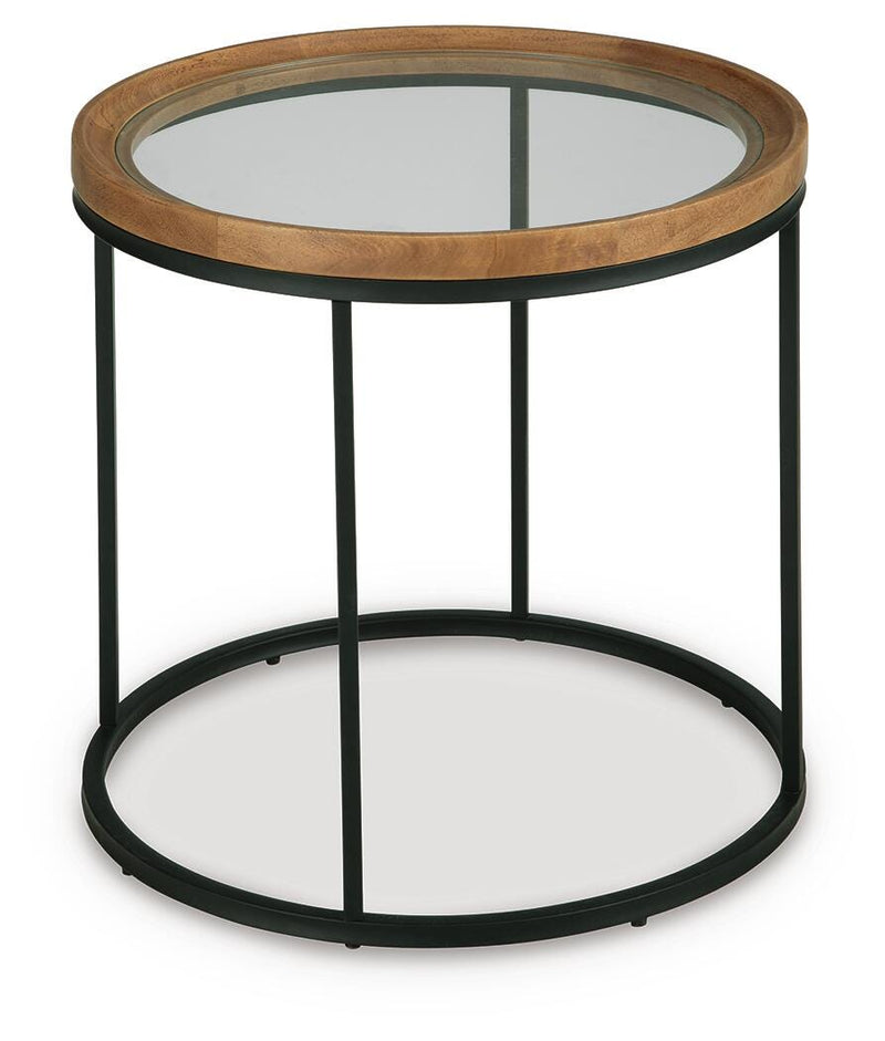Noraluna Medium Brown End Table - T502-6