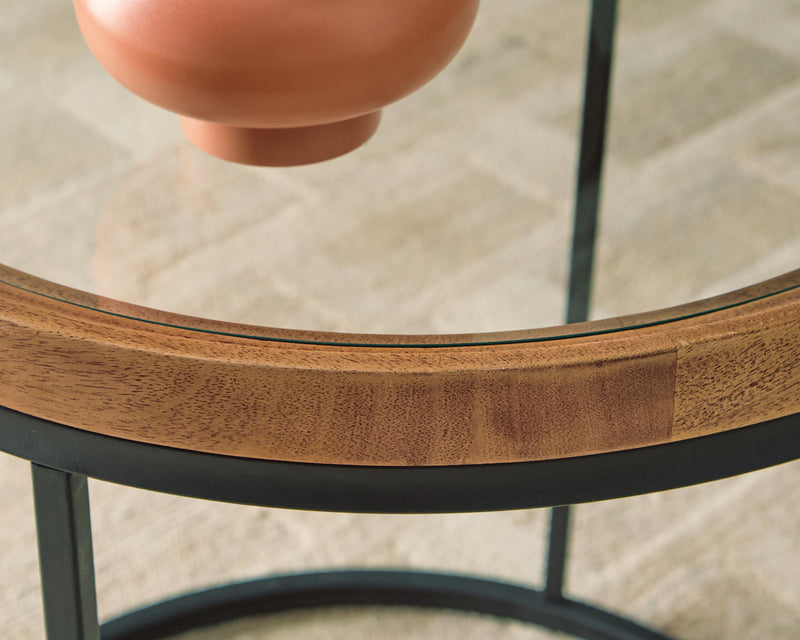 Noraluna Medium Brown End Table - T502-6