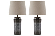 Norbert Gray Table Lamp (Set of 2) - Gate FurnitureTable Lamp Pair