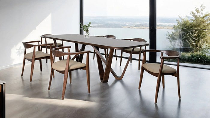 Nordby Rich Walnut Dining Table - FM30001WN-T