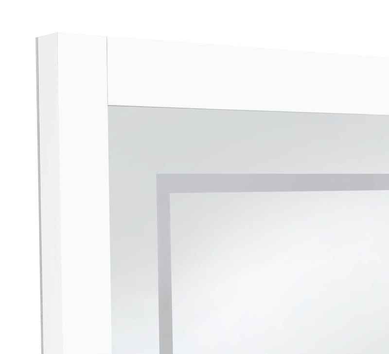 Nordio 72-inch LED Tempered Full Length Floor Mirror White - 960947