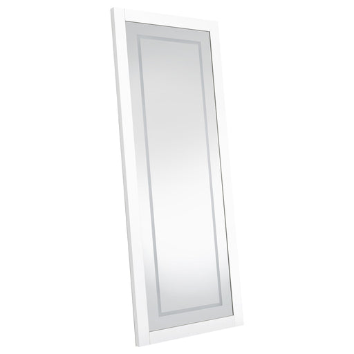 Nordio 72-inch LED Tempered Full Length Floor Mirror White - 960947