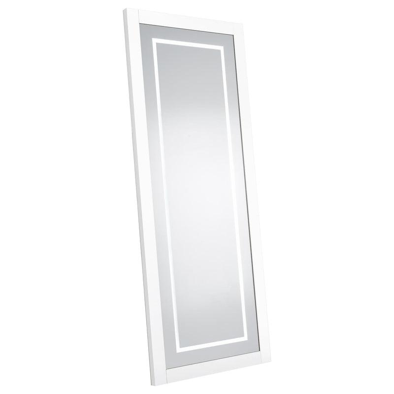 Nordio 72-inch LED Tempered Full Length Floor Mirror White - 960947