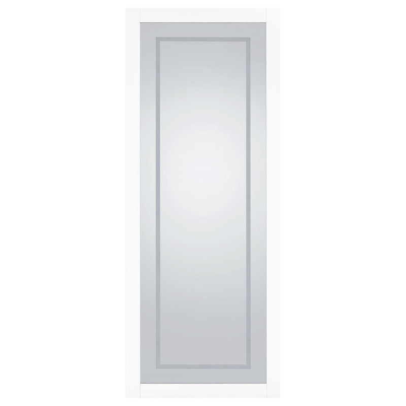 Nordio 72-inch LED Tempered Full Length Floor Mirror White - 960947