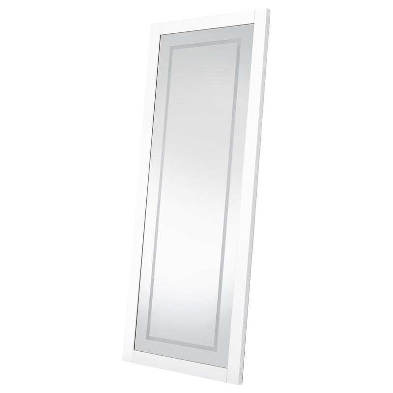 Nordio 72-inch LED Tempered Full Length Floor Mirror White - 960947