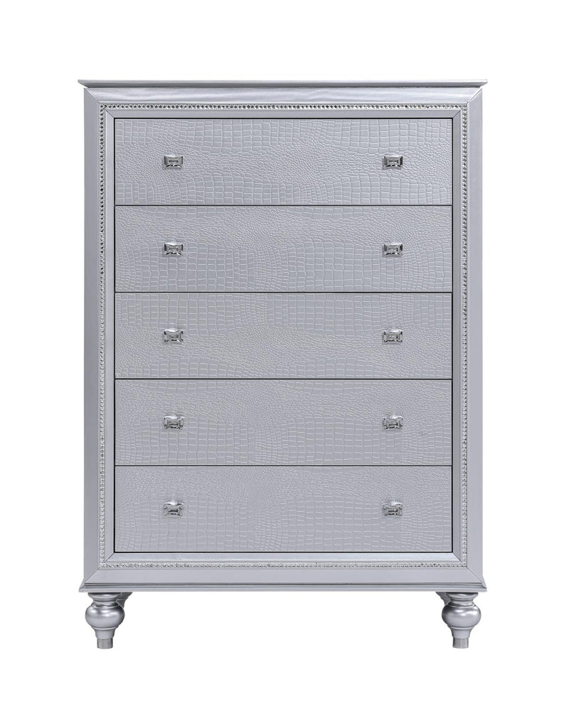Nottingham - 5 Drawers Silver Chest - B207-C