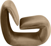 Nouveau Velvet Upholstered Accent Chair in Beige - 33022Beige