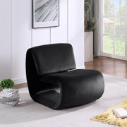 Nouveau Velvet Upholstered Accent Chair in Black - 33022Black