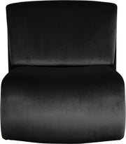 Nouveau Velvet Upholstered Accent Chair in Black - 33022Black