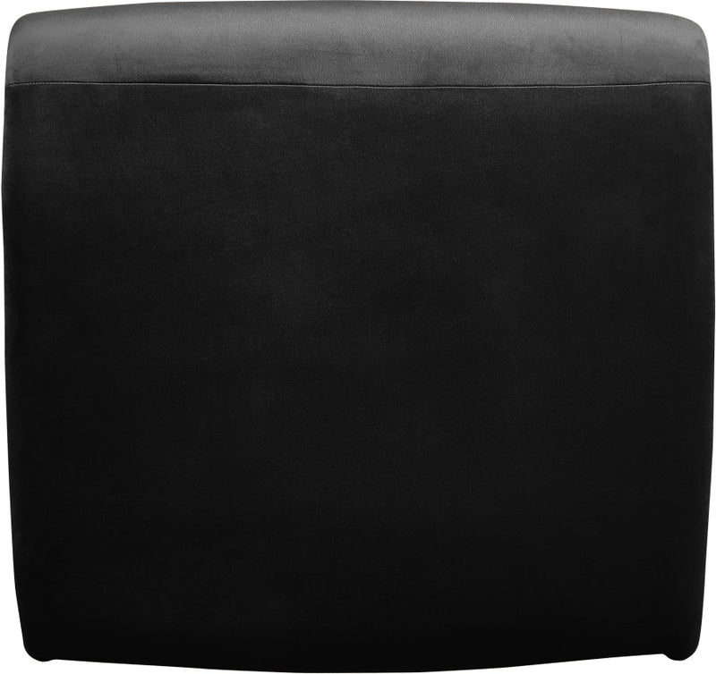 Nouveau Velvet Upholstered Accent Chair in Black - 33022Black