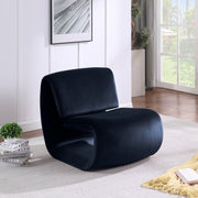 Nouveau Velvet Upholstered Accent Chair in Blue - 33022Navy