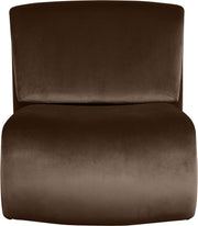 Nouveau Velvet Upholstered Accent Chair in Brown - 33022Brown