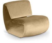 Nouveau Velvet Upholstered Accent Chair in Camel - 33022Camel
