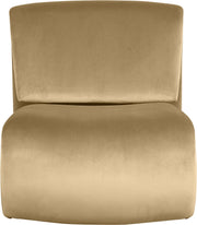 Nouveau Velvet Upholstered Accent Chair in Camel - 33022Camel