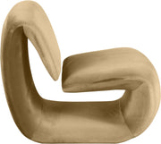 Nouveau Velvet Upholstered Accent Chair in Camel - 33022Camel