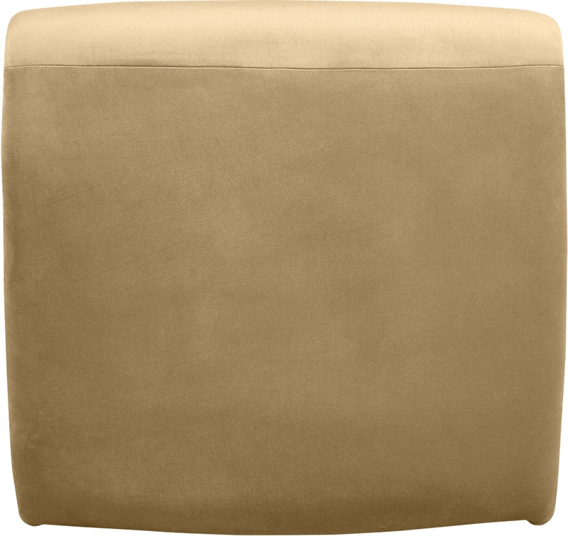 Nouveau Velvet Upholstered Accent Chair in Camel - 33022Camel