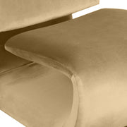 Nouveau Velvet Upholstered Accent Chair in Camel - 33022Camel