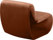 Nouveau Velvet Upholstered Accent Chair in Cognac - 33022Cognac