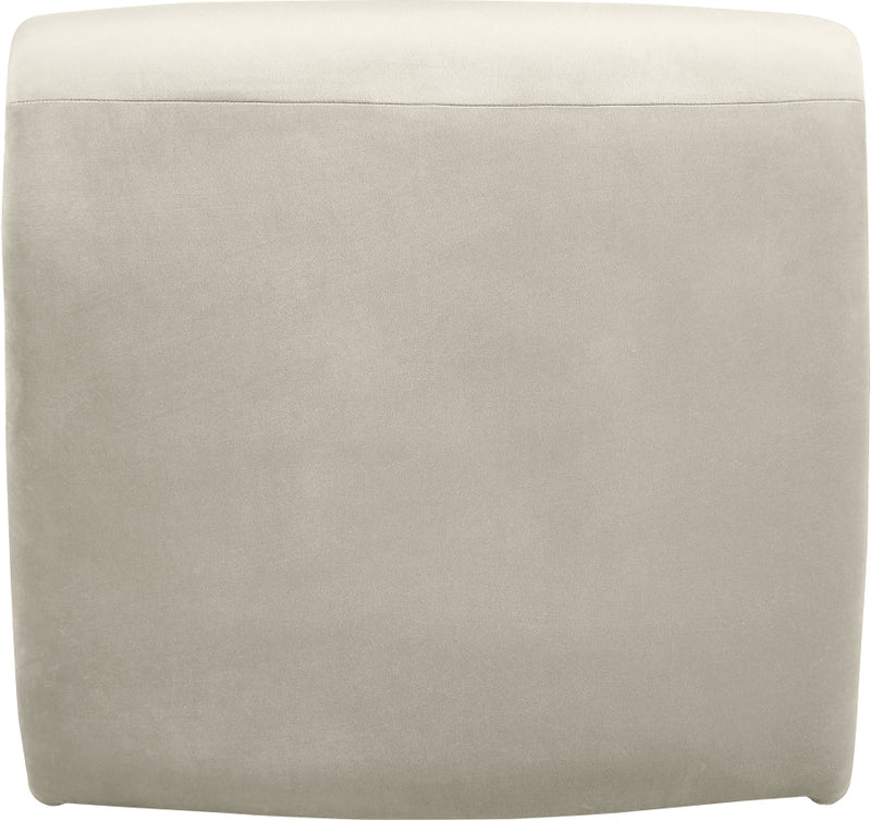 Nouveau Velvet Upholstered Accent Chair in Cream - 33022Cream