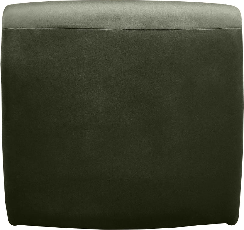 Nouveau Velvet Upholstered Accent Chair in Green - 33022Green