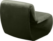 Nouveau Velvet Upholstered Accent Chair in Green - 33022Green